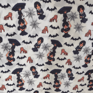 Tricoline Estampado Wandinha Addams